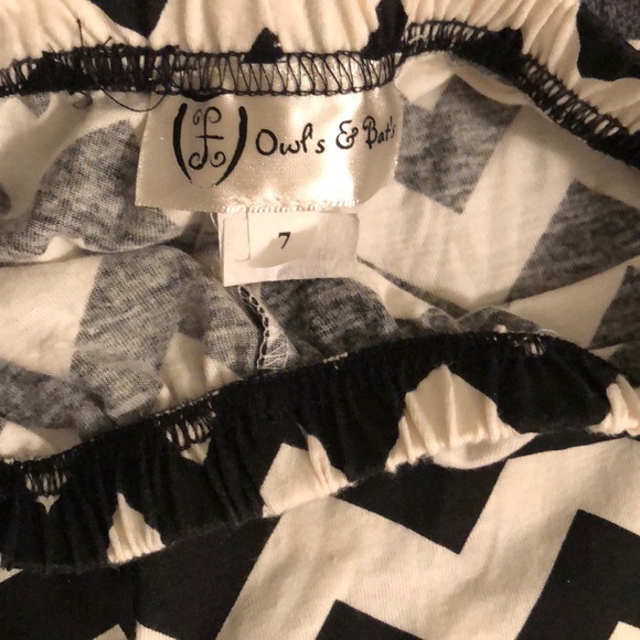 Owl’s & Bats ruffle pants size 7 - Picture 2 of 4